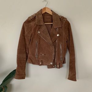 Blank NYC suede leather jacket
